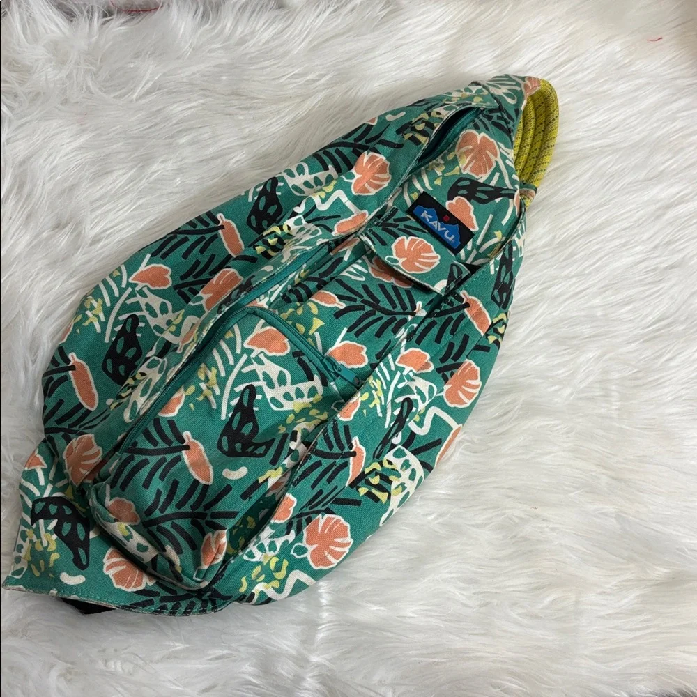 Kavu Sling Rope Bag Jungle Party Design Camping Hiking Travel Backpack